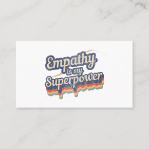 Empathie ist meine Supermacht T - Shirt Empathy Le Visitenkarte