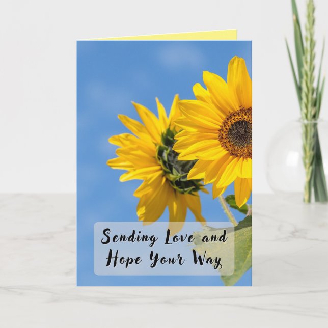 Empathy Card für schwierige Zeiten z.B. Krankheit Ankündigung (Vorderseite)