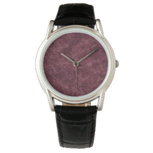 Emperador-Wein-Stein-Muster-Hintergrund Armbanduhr