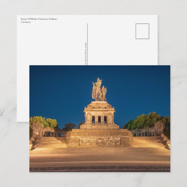 Emperor William Koblenz Postkarte (Vorne/Hinten)
