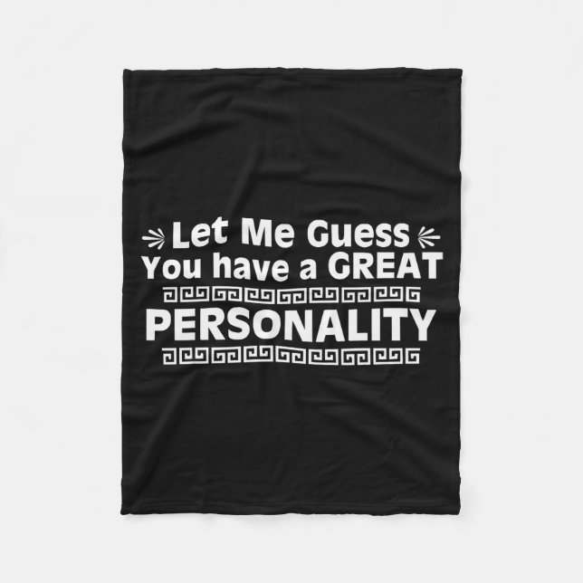 Emperor, You Have A Great Ity, New Groove, Funny  Fleecedecke (Vorderseite)