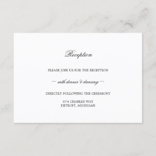 Empfang Card - Die beste Suite Begleitkarte