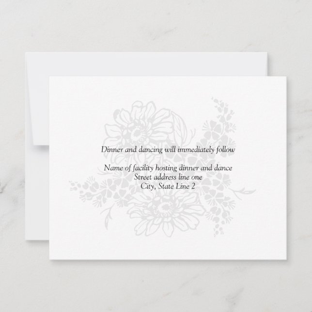 Empfang Cards Einladung (Vorderseite)