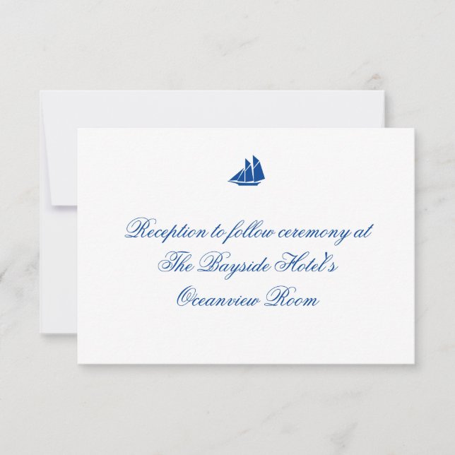 Empfang Cards "On Sea" Einladung (Vorderseite)