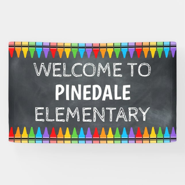 Empfang der Crayons School Banner (Horizontal)