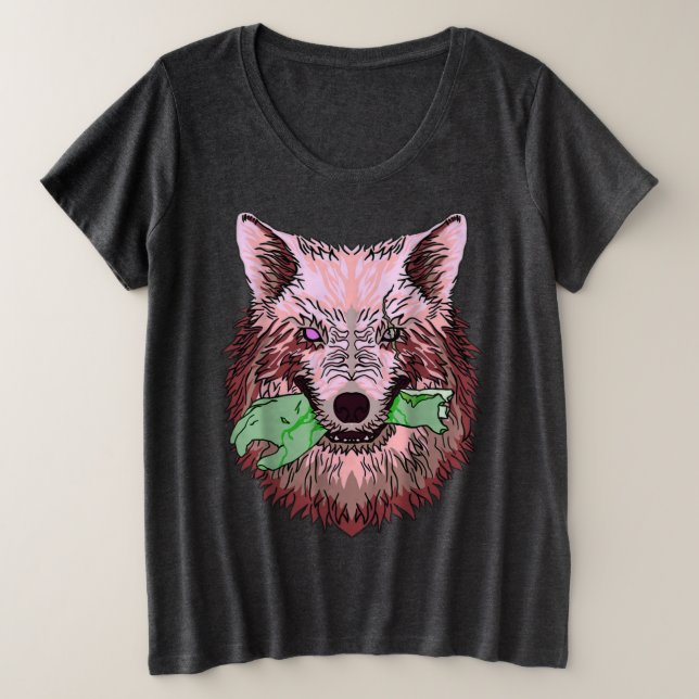 Empfang des Albtraums Große Größe T-Shirt (Design vorne)
