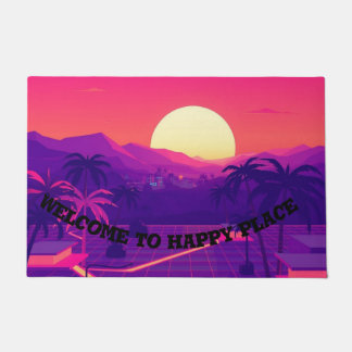 Empfang durch die Türmatte am Happy Place | Retro