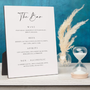 Empfang für Hochzeiten Bar Drink Menü C100 Fotoplatte