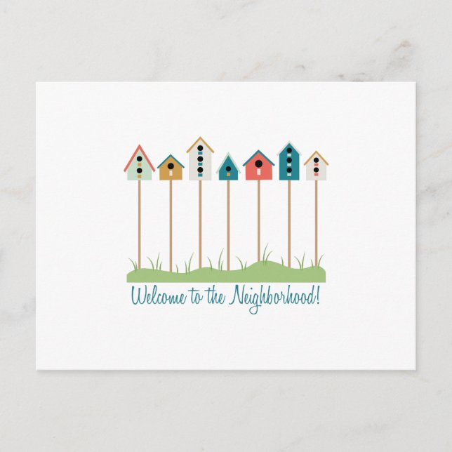 Empfang in der Nachbarschaft Postkarte (Vorderseite)