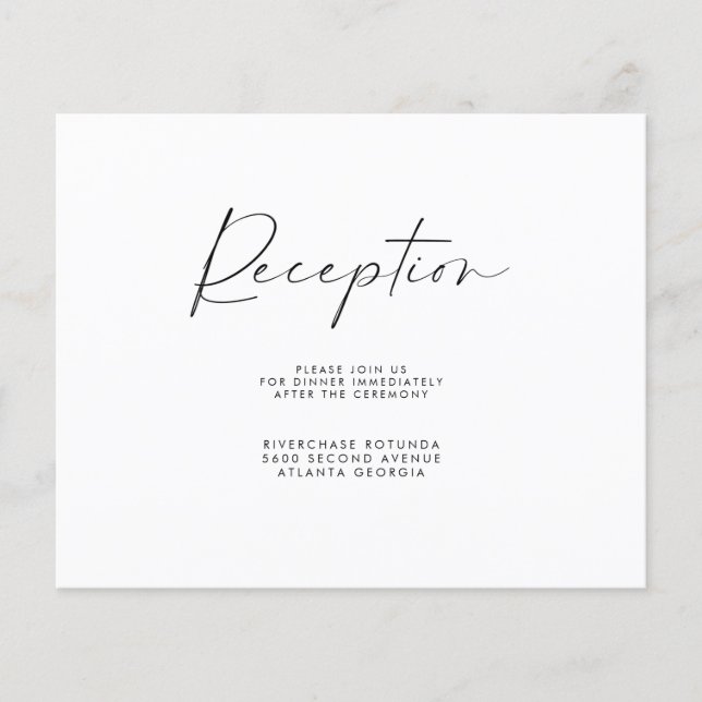 Empfang-Informationen Flyer einfügen (Vorderseite)