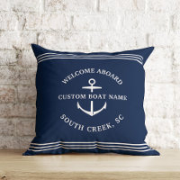 Empfang moderner Nautic Custom Boat Name Anchor