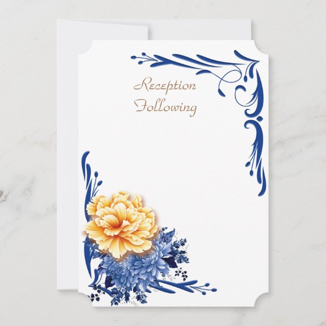 Empfang nach / Einladungskarte Hochzeit (Vorderseite)