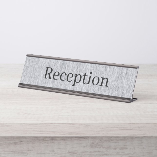 Empfang-Schreibtisch Schreibtischnamensplakette (Vorderseite )