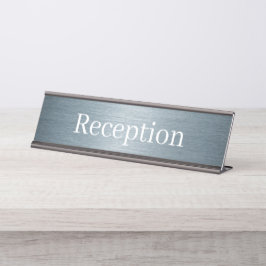 Empfang-Schreibtisch Schreibtischnamensplakette