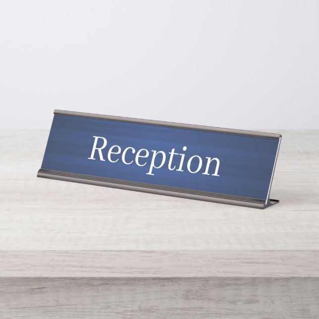 Empfang-Schreibtisch Schreibtischnamensplakette (Vorderseite )