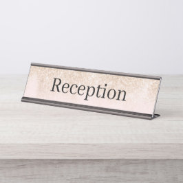 Empfang-Schreibtisch Schreibtischnamensplakette