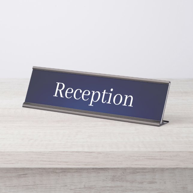 Empfang-Schreibtisch Schreibtischnamensplakette (Vorderseite )