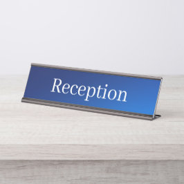 Empfang-Schreibtisch Schreibtischnamensplakette