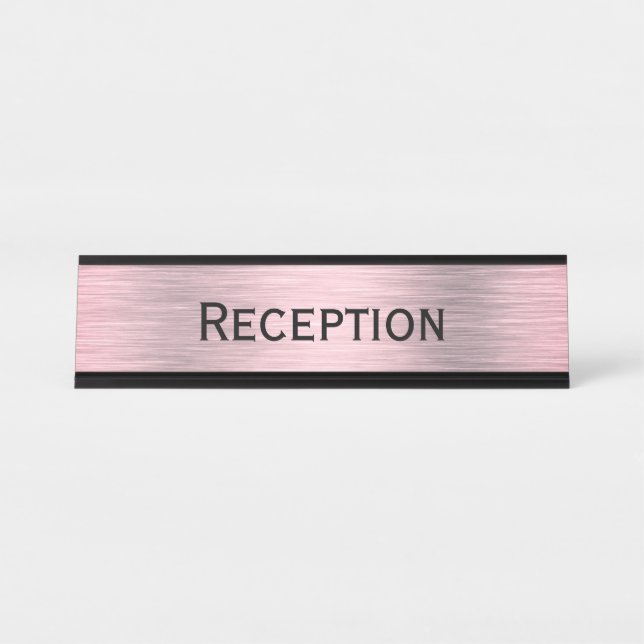 Empfang Schreibtischnamensplakette (Vorderseite )