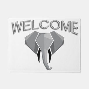 Empfang von Geometrien Elephant Head Fußmatte