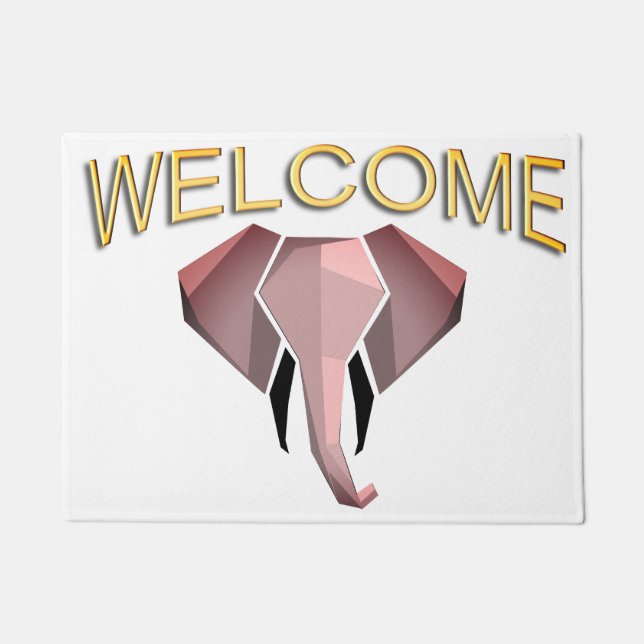 Empfang von Geometrien Elephant Head Fußmatte (Vorderseite)