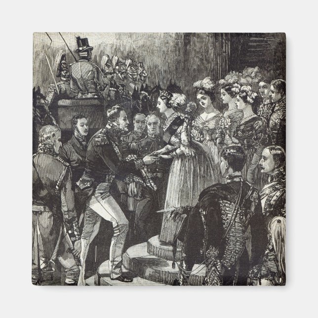 Empfang von Louis Philippe bei Windsor Castle Magnet (Vorne)