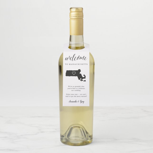 Empfang von Massachusetts Staat Flaschenanhänger (Auf Flasche)