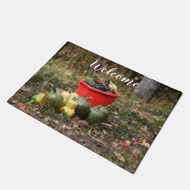 Empfang von Squash Country Garden Harvest Fußmatte (Schrägansicht)