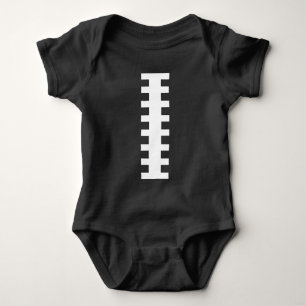 EMPFANGEN MICH ・ Football Baby Blk+White   Back Je Strampler