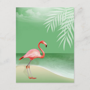 Empfangsdetails Flamingo Beach   jade Einladung