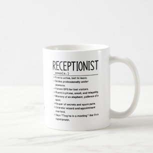 Empfangsmitarbeiter Kaffeetasse