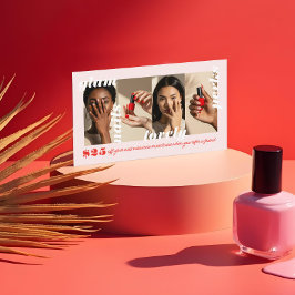 Empfehlen Sie ein freundliches, modernes Foto Coll Visitenkarte