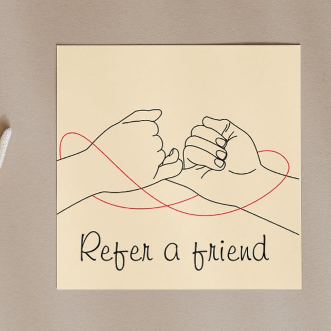 Empfehlen Sie einem Freund trendy Light Peach Past Empfehlungskarte (Refer A Friend Trendy Light Peach Pastels Referral Card)
