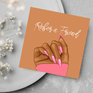 Empfehlungskarte für Elegant Nail Artist Beauty Sa