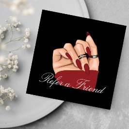 Empfehlungskarte für Elegant Nail Artist Beauty Sa