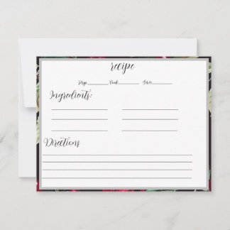 Empfehlungskarten mit Kirschen-Hintergrund