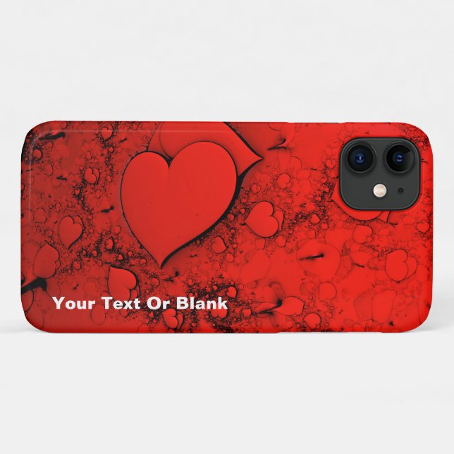 Empfindliche Herzen Case-Mate iPhone Hülle (Rückseite (Horizontal))