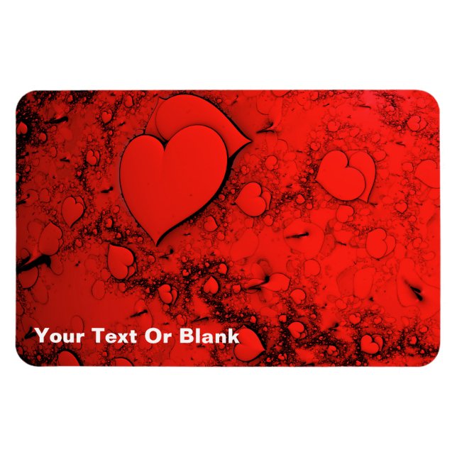 Empfindliche Herzen Magnet (Horizontal)