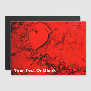 Empfindliche Herzen Magnetkarte