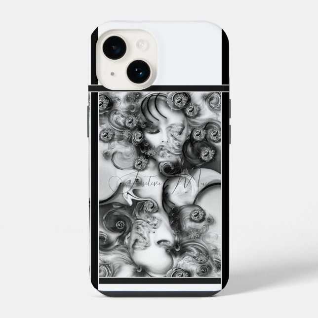 "Empfindliche Muse", Apple iPhone 14 Hülle (Rückseite)