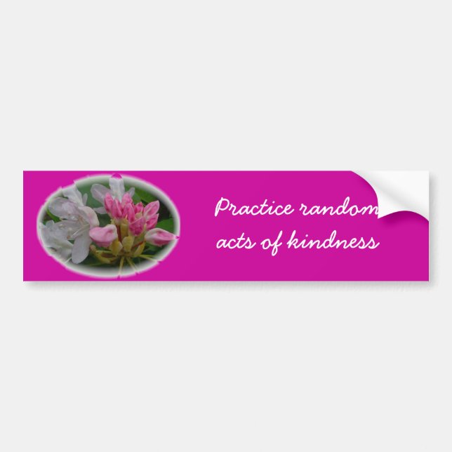 Empfindliche rosa Azaleen Autoaufkleber (Vorne)