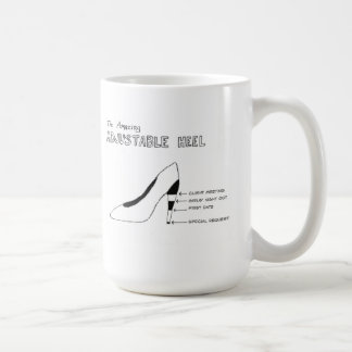 Empfindliche Schuhe mit Heelsen Kaffeetasse