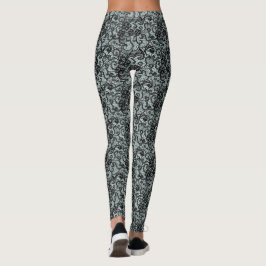 Empfindliche schwarze Spitze Leggings