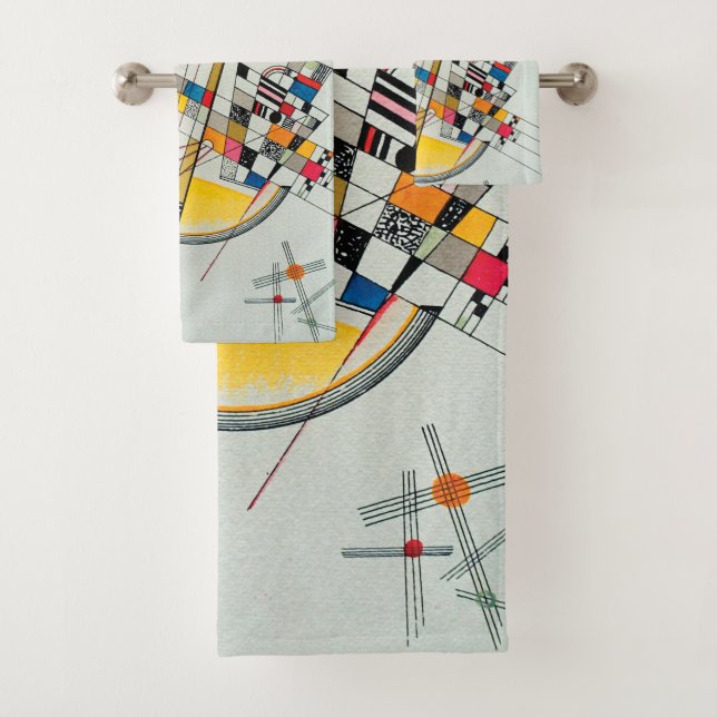 Empfindliche Spannung durch Wassily Kandinsky Badhandtuch Set (Insitu)