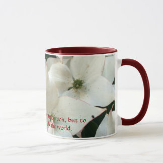Empfindliche weiße BlumenTasse Tasse