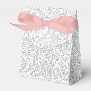 Empfindliche weiße Spitze Geschenkschachtel