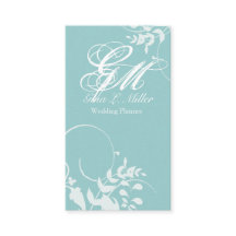 Empfindlicher Blumenfrauen-Monogramm-Event-Planer
