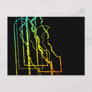 empfindlicher Kälteeinfluss Postkarte