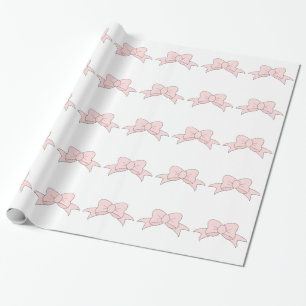 Empfindlicher kleiner rosa Bogen Geschenkpapier