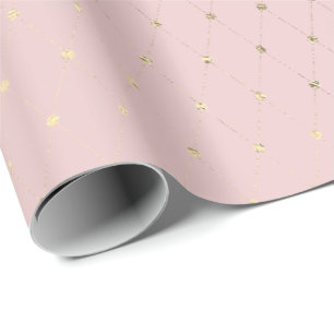 Empfindliches Pulver erröten Diamant geschnittene Geschenkpapier